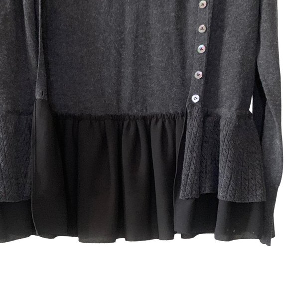 Anthropologie Layered Peplum Cardigan - S - Picture 4 of 12